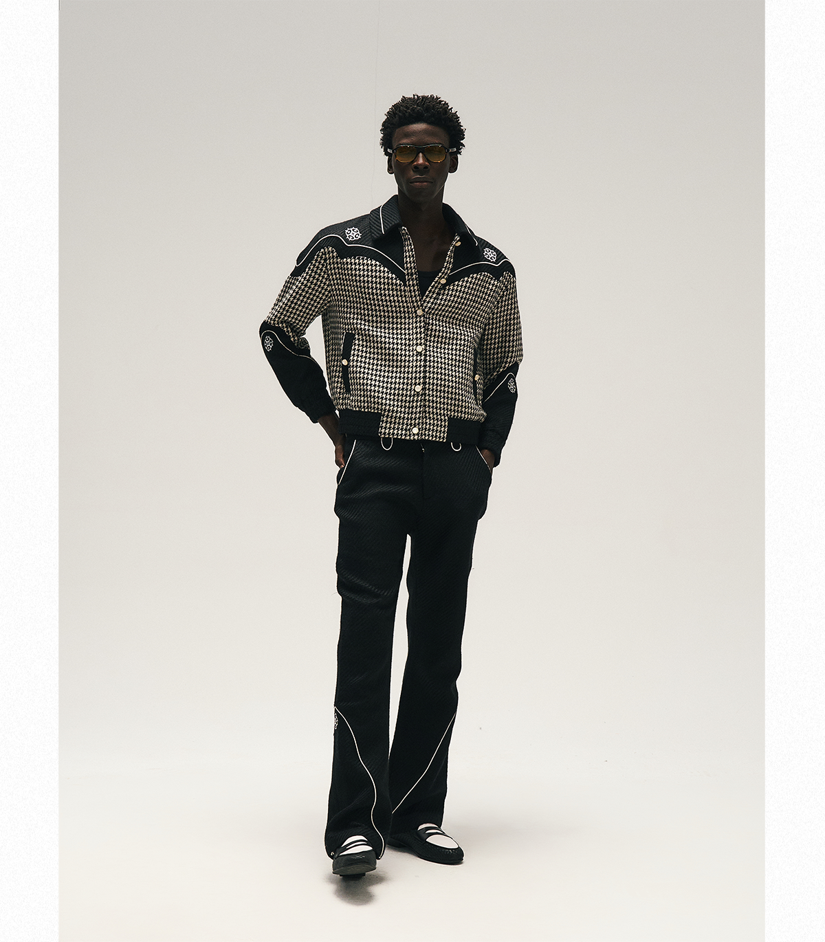 GLACIERBOY丨RAP STAR SERIES Houndstooth Tailored Jacket - PSYLOS 1, GLACIERBOY丨RAP STAR SERIES Houndstooth Tailored Jacket, Jacket, GLACIERBOY•JAPAN, PSYLOS 1